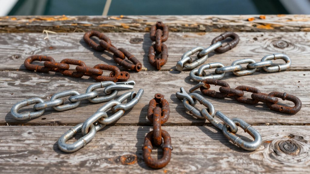 boat trailer secure load chains