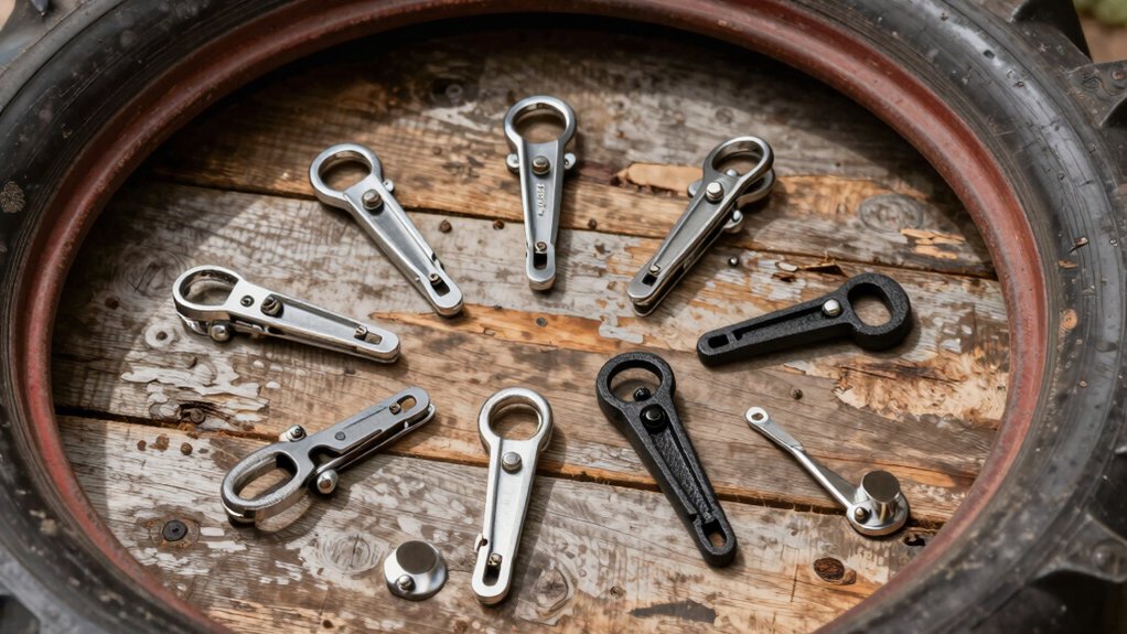 hitch pins secure tractor gear
