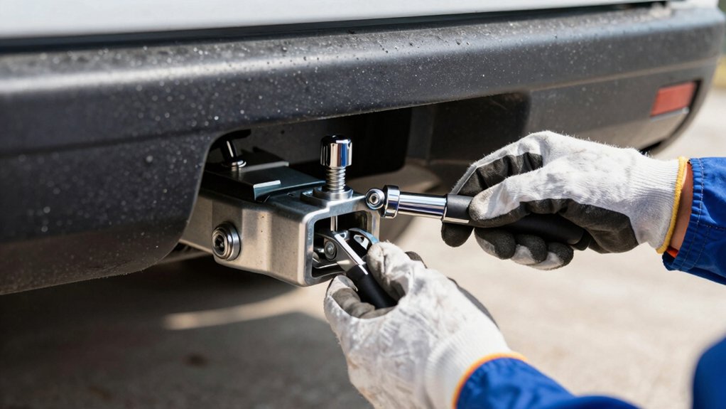 safely removing trailer hitch