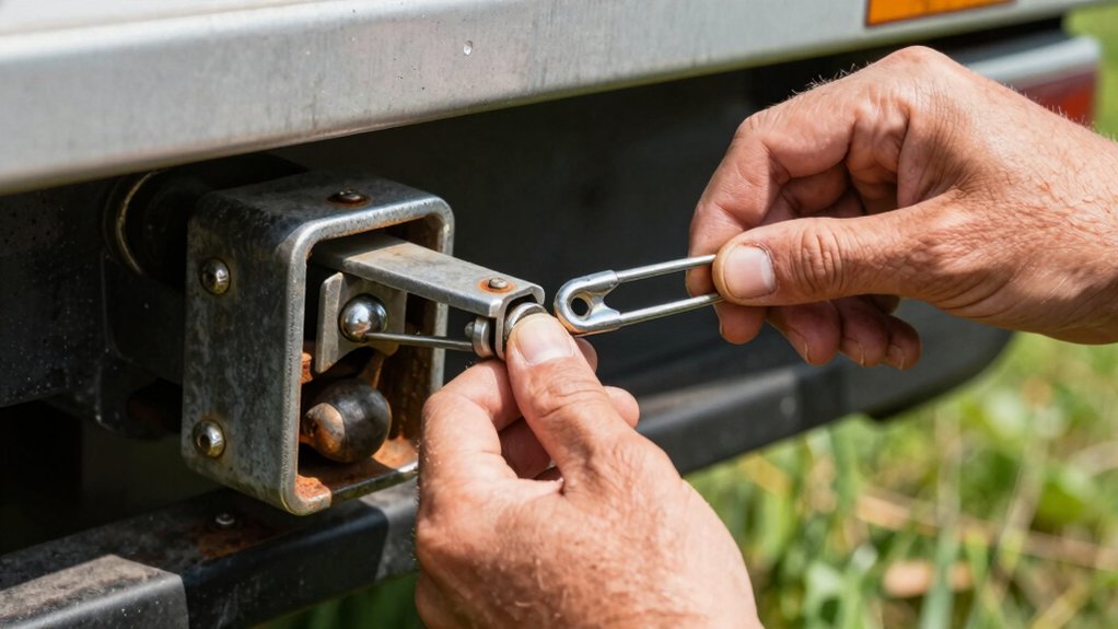 safely unhooking trailer hitch