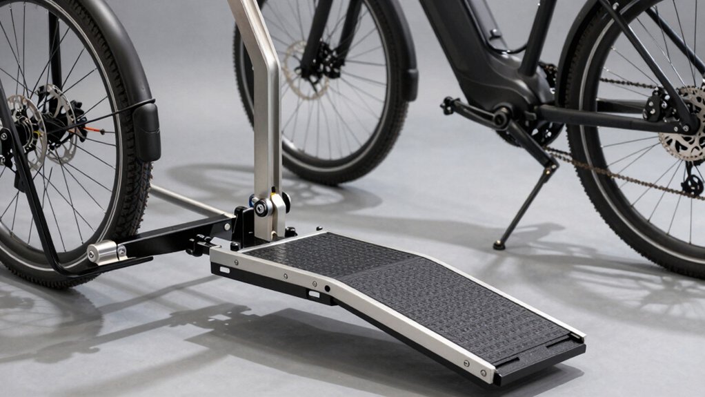 secure e bike transport with ramps