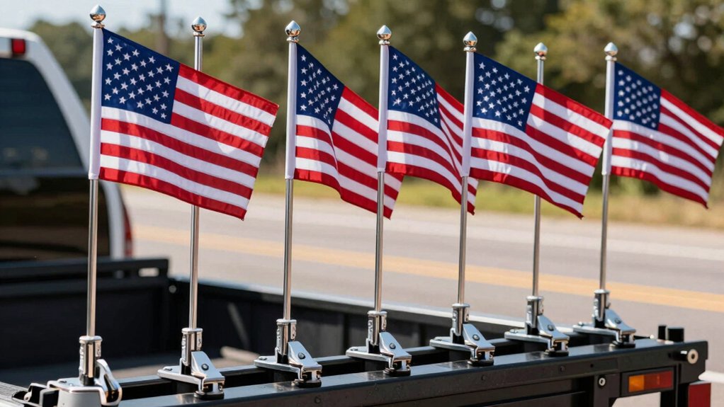sturdy trailer hitch flag poles