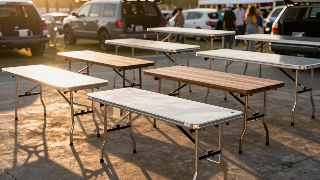 tailgate season trailer hitch tables