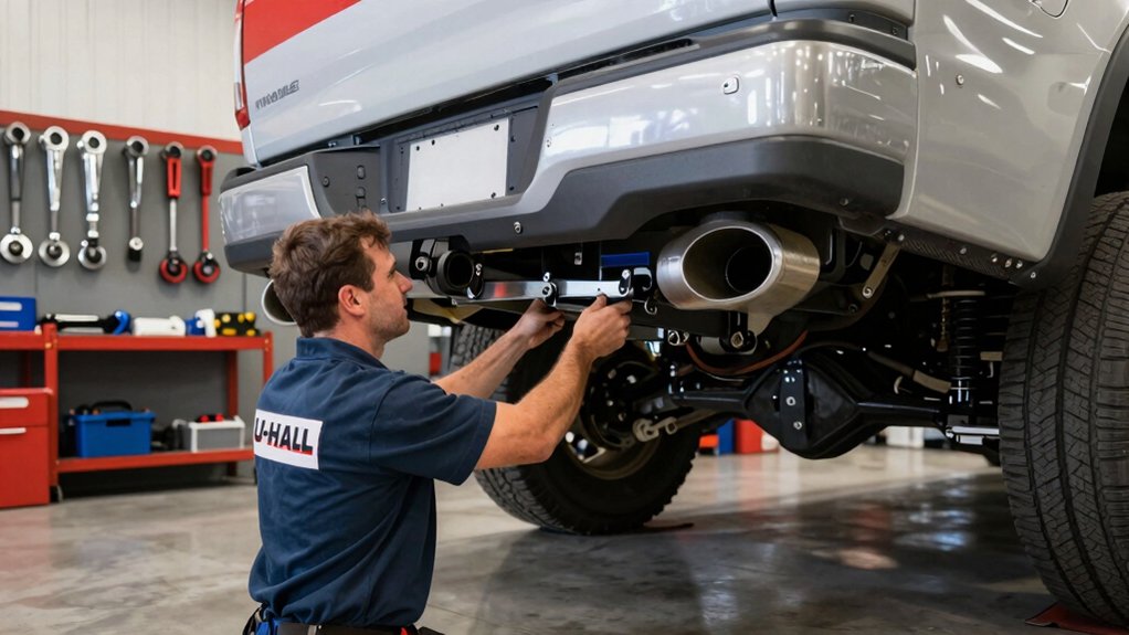 trailer hitch installation by u haul