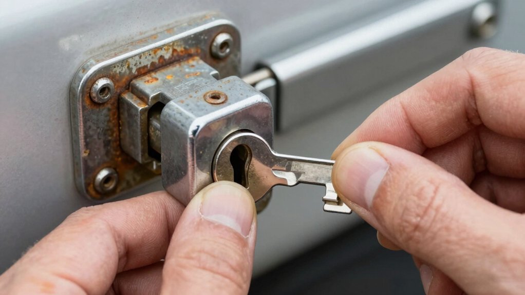 unlock trailer hitch lock