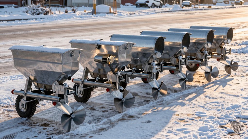 winter hitch mount salt spreaders